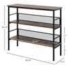 Aghana Digitals Industrial 3-Tier Storage Shelf with Adjustable Feet, Metal Mesh Protection, - 3 of 4