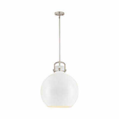 Newton Sphere - 1 Light Pendant In Industrial Style-21.38 Inches Tall and 16 Inches Wide