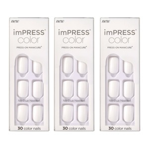 KISS Products imPRESS Color Press-On Manicure Fake Nails - 3pk/90ct - 1 of 4