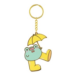Rainylune Friend the Frog In The Rain Enamel Keychain - 1 of 1