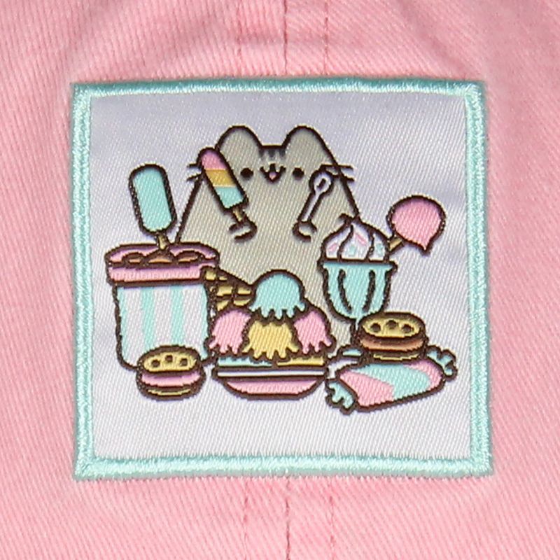 Pusheen The Cat Snacks And Treats Adjustable Hat For Women Pink, 3 of 6