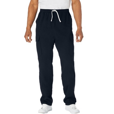 Boulder Creek By Kingsize Men's Big & Tall Side-Elastic Stacked Cargo  Pocket Pants 