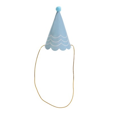 Packed Party 8-Count Mini Party Hat Set With Poms