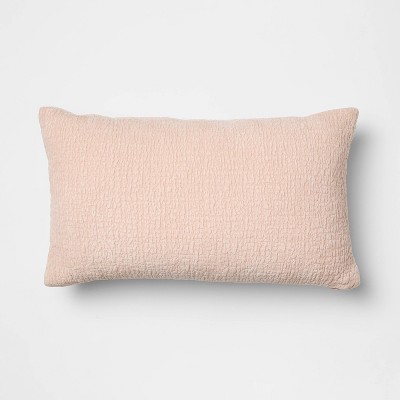 Lumbar Textured Velvet Peach - Threshold™ designed with Studio McGee