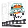 Big Dot of Happiness Happy Fall Truck - Harvest Pumpkin Party Thank You Cards (8 count) - 2 of 4