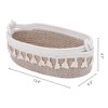 REGALWOVEN Odorless Cotton Rope Handcrafted Compact Size Multiple Use Open Storage Bins 13.4 x 6.3 x 4.7 Inch 1 Pc - 3 of 4