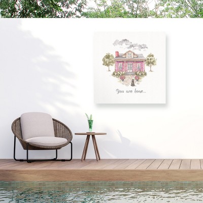 "Obviously Pink 17" Outdoor Canvas