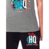DC Womens' The Suicide Squad Harley Quinn Tropical Movie Sleep Pajama Set Multicolored - 4 of 4