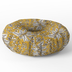 Heather Dutton Gracelyn Yellow Round Floor Pillow - Deny Desings - 1 of 4