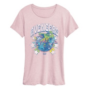 Women's - Marvel - Avengers Stars Short Sleeve Graphic T-Shirt - 1 of 3