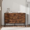 KTMBDW Wood Dresser with Drawers, Wooden Storage Closet for Bedroom, Solid Clothes Cabinet with Sturdy Steel Frame - 2 of 4