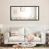 Oversized Modern Rectangle Bathroom Mirror with Balck Frame, Decorative Large Wall Mirrors, Wall Mounted Mirrors - 3 of 4