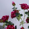 2 pcs Artificial Peony Trees,Faux Peony Plant in Pot, Artificial Peony Tree with Green Leaves for Living Room, Office, Home - 3 of 4