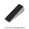 Unique Bargains Door Stop Under-Door Installation Striped Zinc Alloy Rubber 4.72"x1.26"x1.18" 1 Pc - 3 of 4