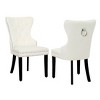 WestinTrends  Velvet Upholstered Tufted Dining Chairs (Set of 2) - 4 of 4