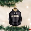 Old World Christmas Blown Glass Ornament for Christmas Tree, Go Army Hoodie, Black - 2 of 3