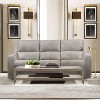 HOMES: Inside + Out Songpeace Transitional Leatherette Power Reclining Sofa with Adjustable Footrest and Headrest - 2 of 4
