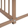 CAVINAS Double Floor Bed Twin Size Modern House-Shaped Metal Bed Frame with 2 Beds Side by Side and Guardrails for Bedroom - 3 of 4