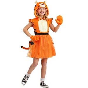 HalloweenCostumes.com Disney Tigger Girl's Toddler Costume Dress with Headband | Winnie the Pooh Halloween Outfit - 1 of 4