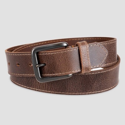 LEVIS Leather Belt with Buckle Closure For Men (Brown, 38)