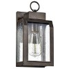 Chloe Lighting Milton Industrial-Style 1 Light Antique Gold Outdoor Wall Sconce 12" Tall - 2 of 4