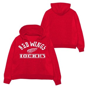 NHL Detroit Red Wings Girls' Long Sleeve Hooded Sweatshirt - 1 of 3