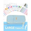 Fmeida Pencil Case Pouch with Zipper – Large Capacity Organizer Bag for School Supplies, Pens, Pencils - 4 of 4
