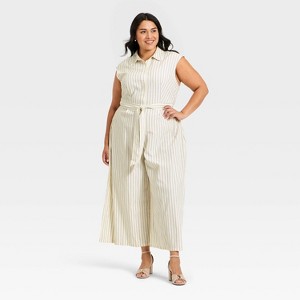Women's Belted Jumpsuit - A New Day™ - 1 of 3