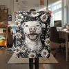 Dog Print Flannel Blanket, All Season Lightweight Polyester Fiber Throw for Indoor, Outdoor, Travel, Sofa, Christmas Gift. - 2 of 4