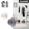 WAGNER – design yourself Multifunctional Wall Hook Set, Black Rubber & Steel, 4pc — Supports up to 35 lbs - 3 of 4
