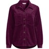 Lands' End Women's Wide Wale Corduroy Shirt Jacket - 3 of 4