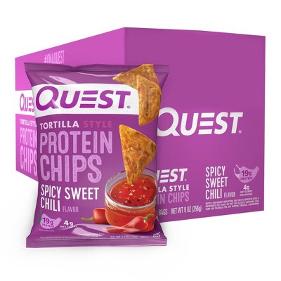 Quest Nutrition Tortilla Style Protein Chips - Spicy Sweet Chili - 8pk/1.1oz