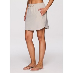 RBX Active Women's Pickleball Fashion Skort with Pockets, Curved Hem Quick Drying Active Skirt with Built-In Shorts - 1 of 4