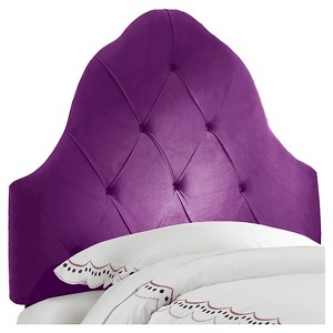 Arched Tufted Headboard - Premier Hot Purple - Queen - Skyline Furniture