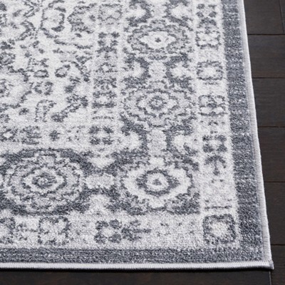 Toscana Gray and Ivory Abstract Rectangular Rug