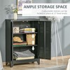 Industrial Storage Cabinet, Steel Garage Cabinet with Double Doors and Adjustable Shelves - 4 of 4