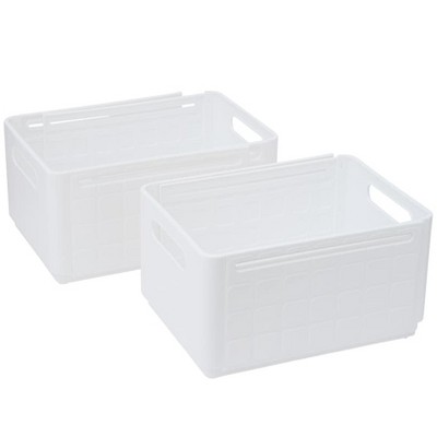 The Lakeside Collection Expandable Kitchen Storage Boxes - Set of 2 Medium
