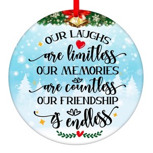 Our Friendship is Endless Christmas Ornaments Friend Gifts for Women, Best Friend Ornaments for Christmas Tree - 1 of 4