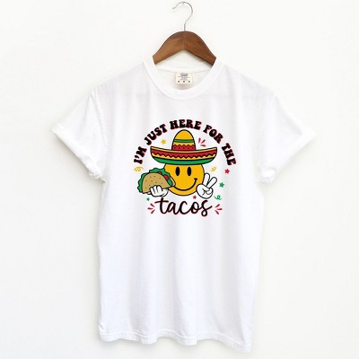 Simply Sage Market Women's Here For The Tacos Short Sleeve Garment Dyed Tee