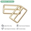 Unique Bargains Zinc Alloy Durable Multipurpose Tri Glide Metal Buckles for Bags 6 Pcs - 2 of 4