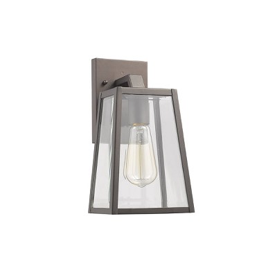 Chloe Lighting Leodegrance Transitional 1 Light Rubbed Bronze Outdoor Wall Sconce 11" Height
