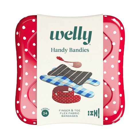 Welly Handy Bandies Finger Toe Flex Fabric Assorted Bandages 24ct Target