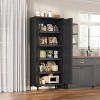 63 Inch Tall Storage Cabinet, Kitchen Pantry Cabinet 5 Tier Bathroom Cabinet with 2 Doors Adjustable Shelves for Kitchen, Dining Room, Bathroom - 3 of 4