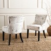Lotus Kd 19" H Dining Chair With Nail Head Trim (Set of 2) - MCR4700 - Safavieh Couture - 3 of 4