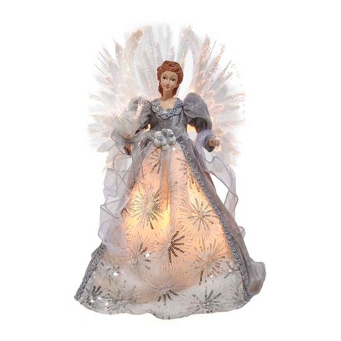 12 Fiber Optic Animated Tree Topper - White Angel