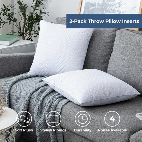 18X18 Pillow Inserts Throw Pillow Inserts Set of 4 18 X 18 Inches Pillow  Inserts