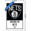Trends International NBA Brooklyn Nets - Logo 21 Framed Wall Poster Prints - 3 of 4