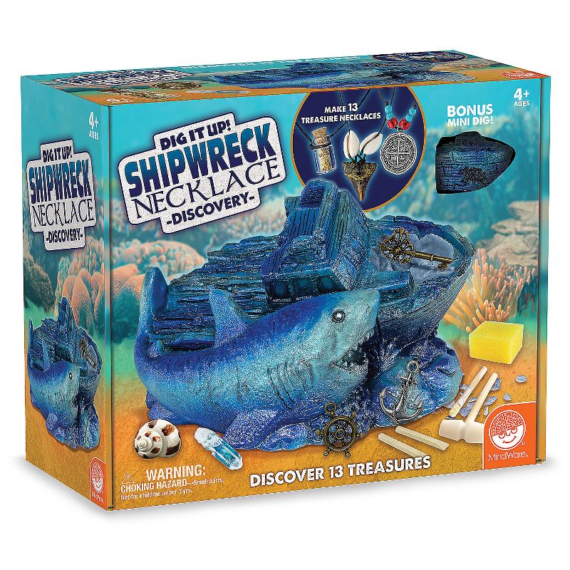 MindWare Dig It Up! Shipwreck Discovery Dig Kit & Jewelry Making Kit for Kids Ages 4 and Up, 1 of 5