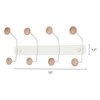 REGALWOVEN Wall-mounted Rustic Wood Iron Anti-Slidding Coat Hook Rack 1 Pc - 2 of 4