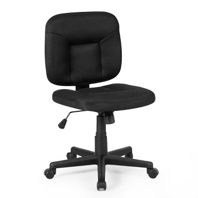 Costway Mesh Computer Chair Low Back Adjustable Task Chair Armless Home Office